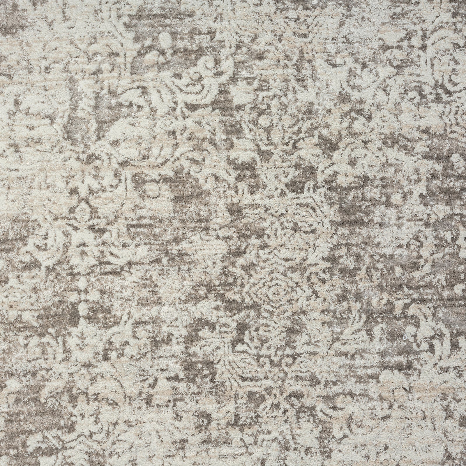 2' X 8' Gray Abstract Distressed Runner Rug