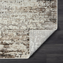 4' X 6' Beige Abstract Distressed Area Rug