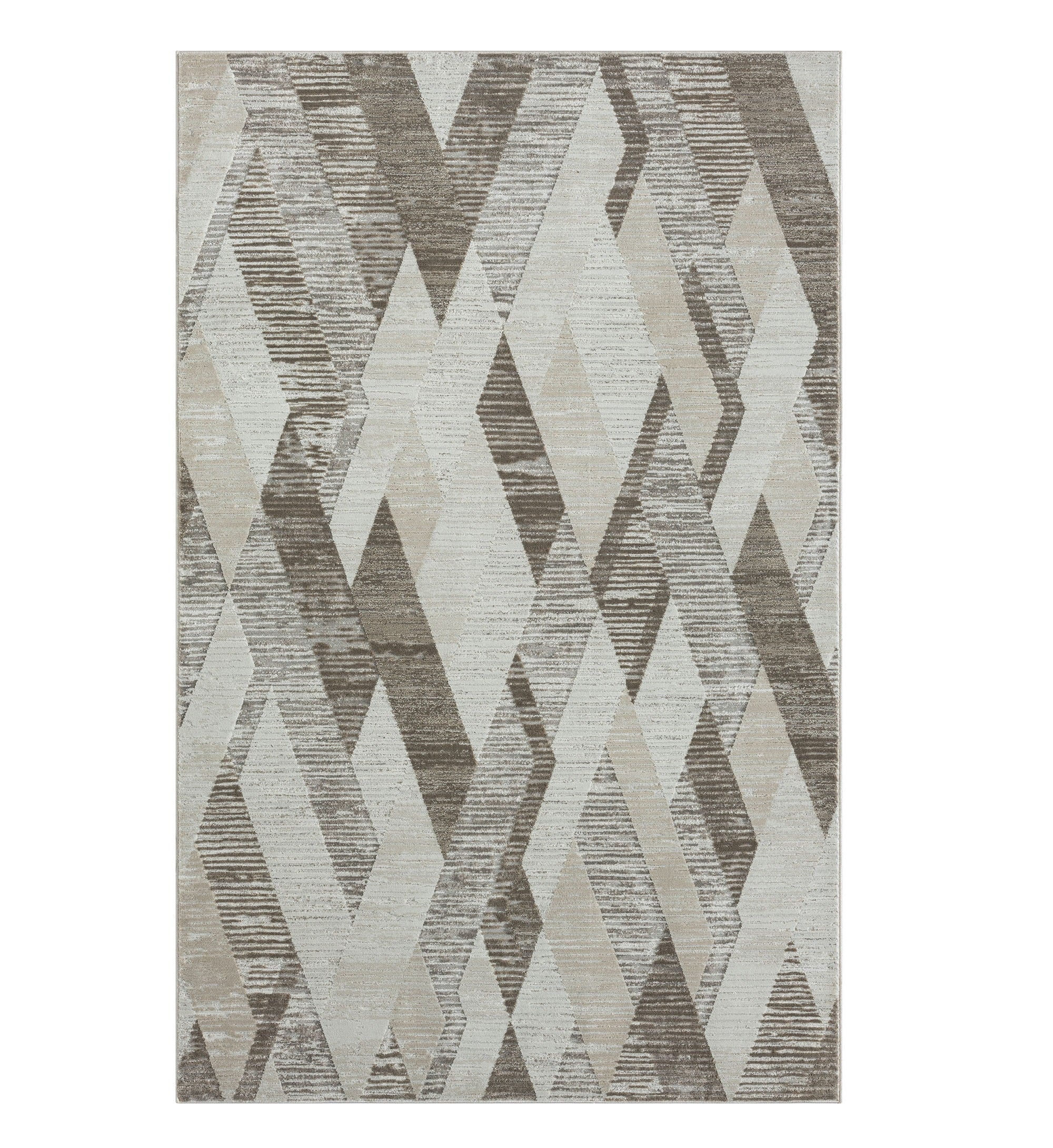 4' X 6' Gray Geometric Area Rug
