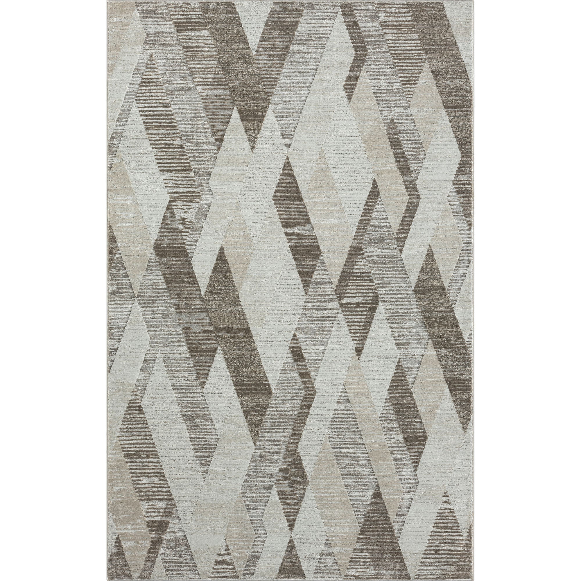 4' X 6' Gray Geometric Area Rug