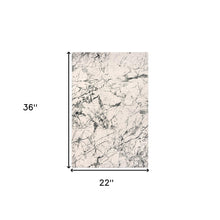 2' X 3' Ivory Abstract Area Rug