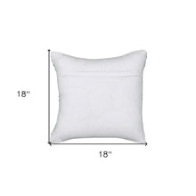 兩個 18 英寸 X 18 英寸白色 V 形拉鍊 100% 棉抱枕