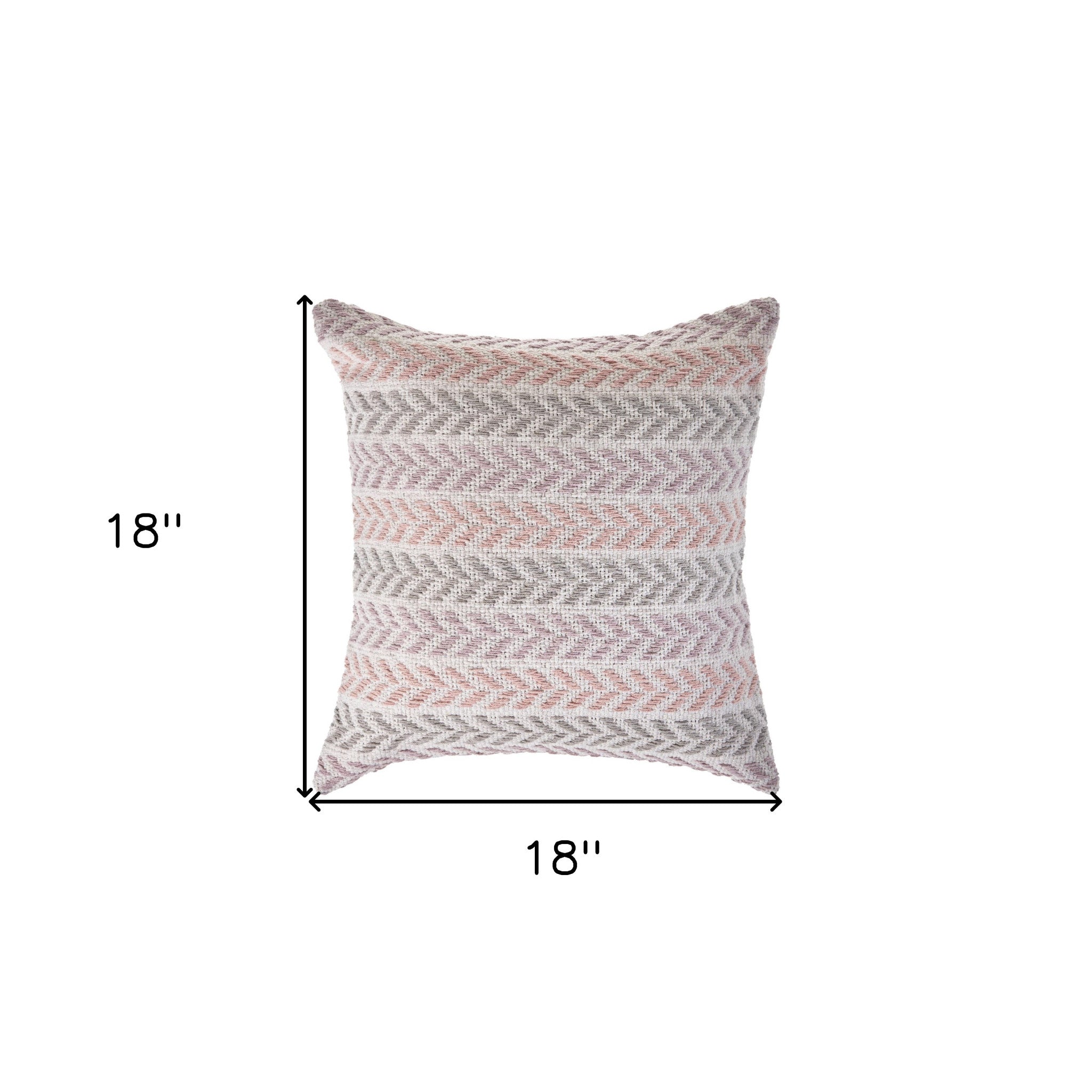兩個 18 英寸 X 18 英寸白色 V 形拉鍊 100% 棉抱枕