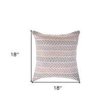 兩個 18 英寸 X 18 英寸白色 V 形拉鍊 100% 棉抱枕