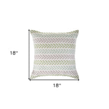 兩個 18 英寸 X 18 英寸白色 V 形拉鍊 100% 棉抱枕