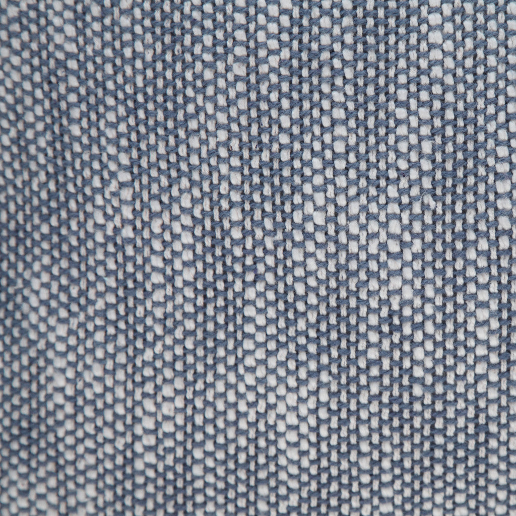 Juego de dos cojines de 100 % algodón con cremallera abstracta azul - 20" x 20"