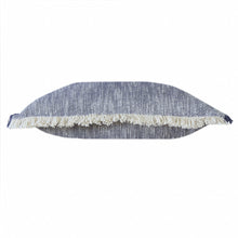 Juego de dos cojines de 100 % algodón con cremallera abstracta azul - 20