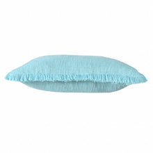 Juego de dos cojines de 100 % algodón con cremallera abstracta azul - 20