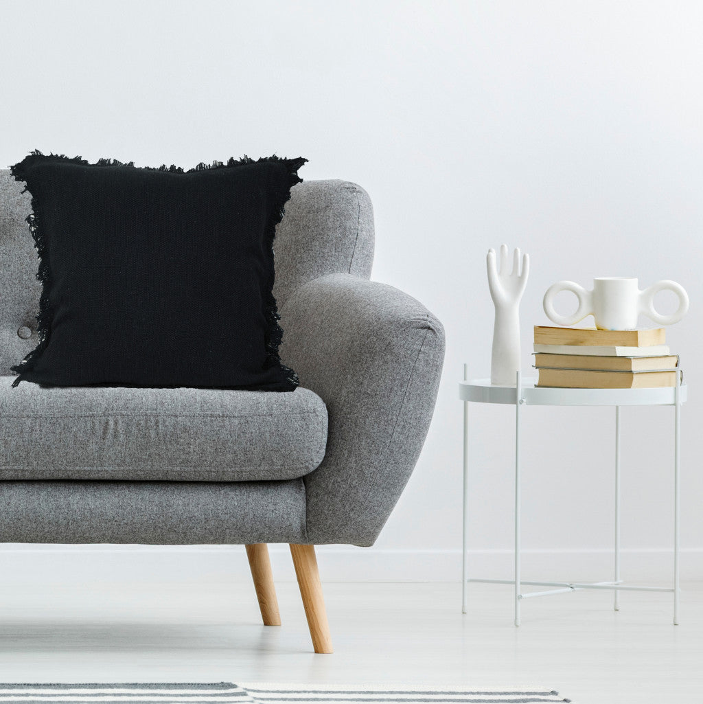 Juego de dos cojines de 100 % algodón con cremallera abstracta azul - 20" x 20"