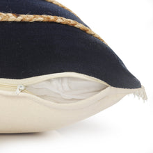 兩個裝 24 英寸 X 24 英寸紅色條紋拉鍊 100% 純棉抱枕