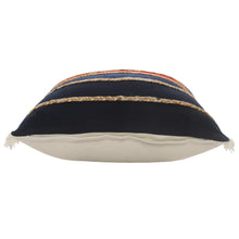 兩個裝 24 英寸 X 24 英寸紅色條紋拉鍊 100% 純棉抱枕