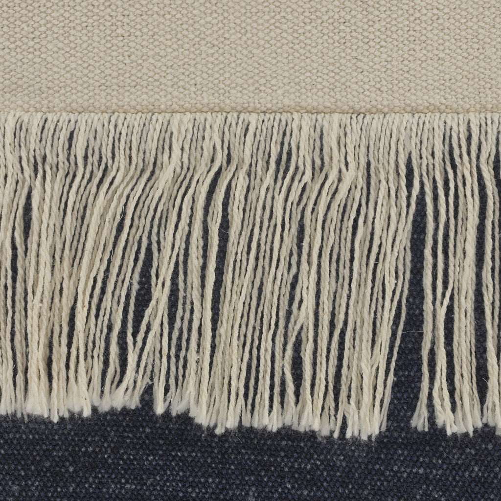 Juego de dos cojines de algodón 100% con cremallera azul de 20" x 20"