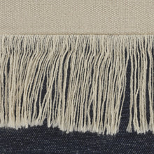 Juego de dos cojines de algodón 100% con cremallera azul de 20