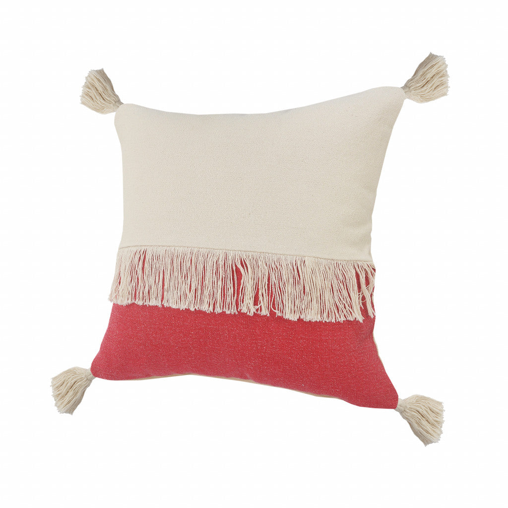 Juego de dos cojines de algodón 100% con cremallera azul de 20" x 20"