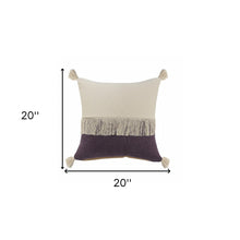 Juego de dos cojines de algodón 100% con cremallera azul de 20