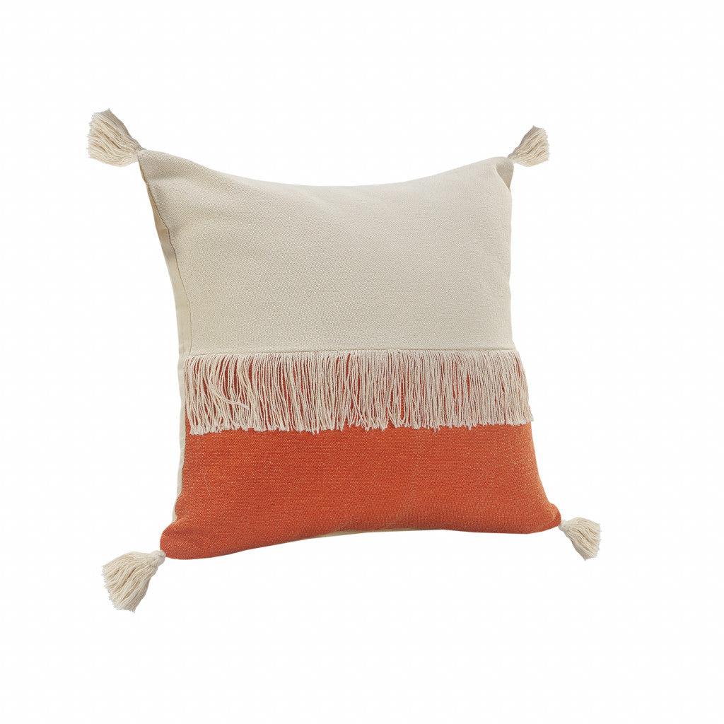 Juego de dos cojines de algodón 100% con cremallera azul de 20" x 20"