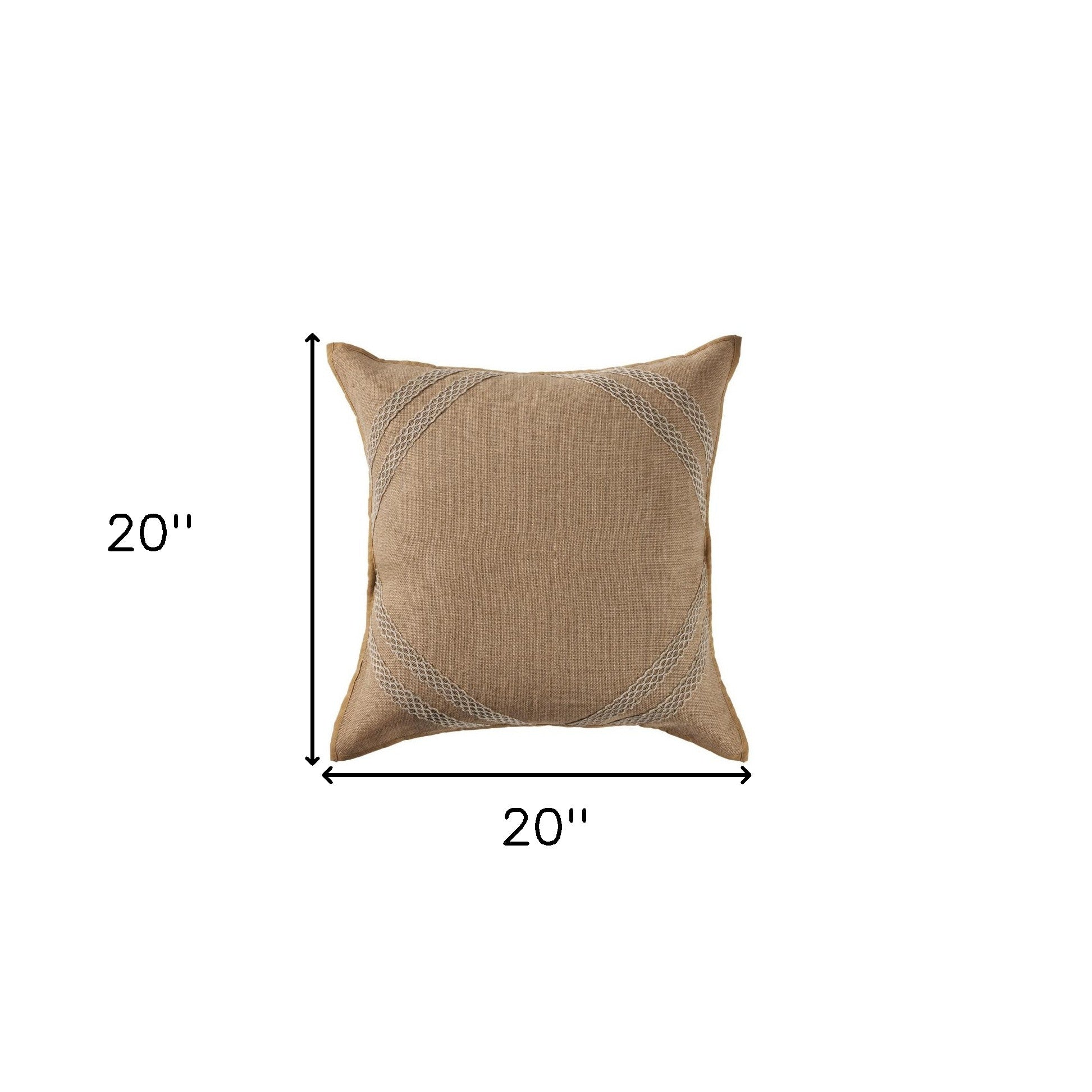 Set Of Two 20" X 20" Pink Diamond Zippered 100% Cotton Throw Pillow