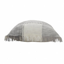 Gray Plaid Zippered 100% Cotton Throw Pillow Set Of Two - 20