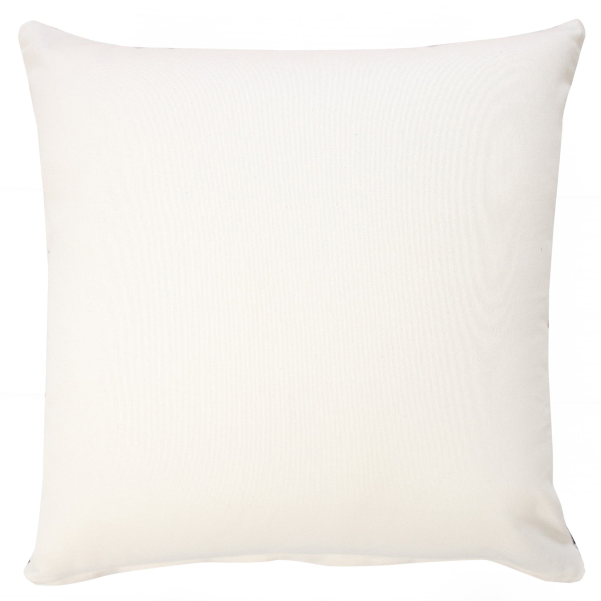 Set Of Two 20" X 20" Blue Floral Zippered 100% Cotton Throw Pillow