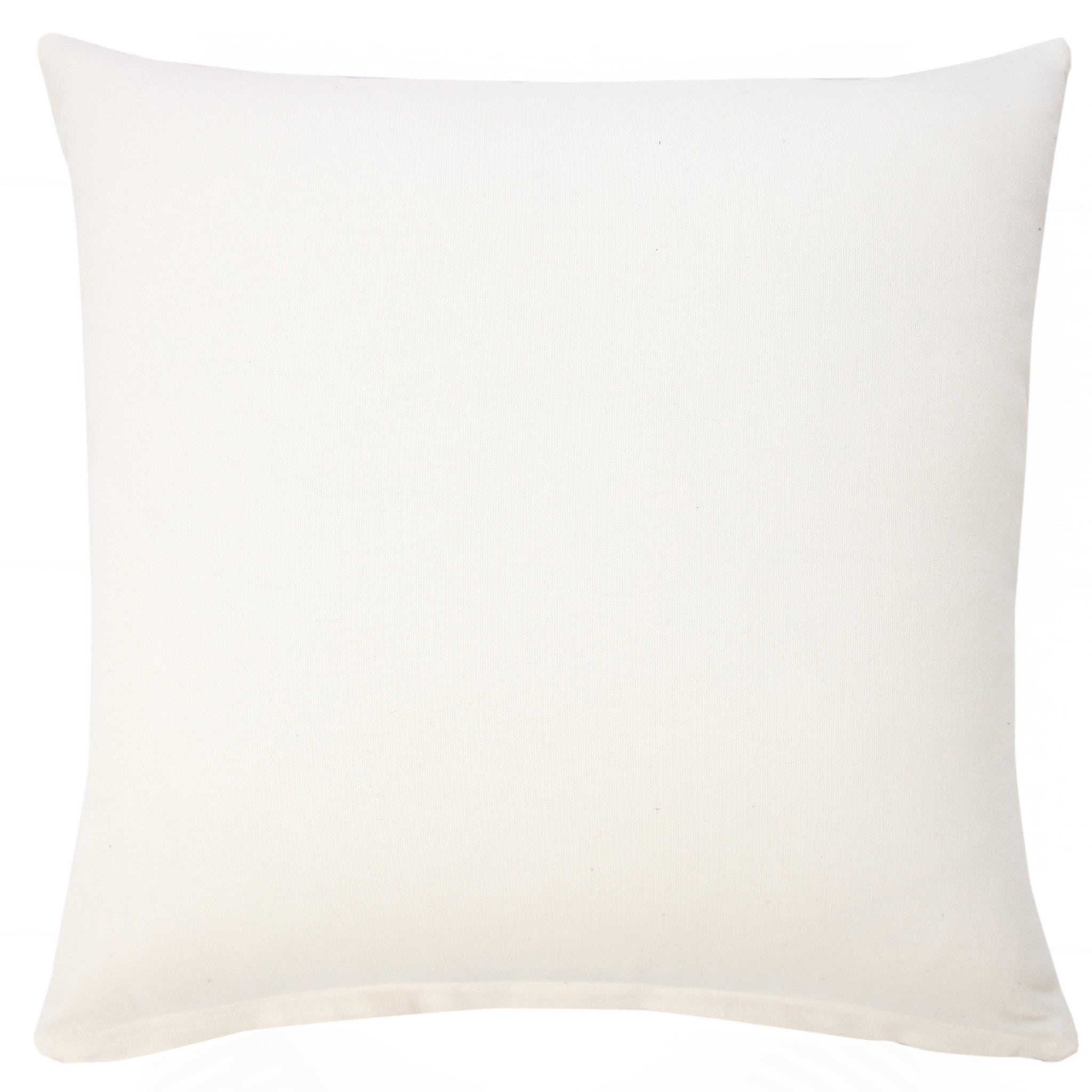 Set Of Two 20" X 20" Blue Floral Zippered 100% Cotton Throw Pillow