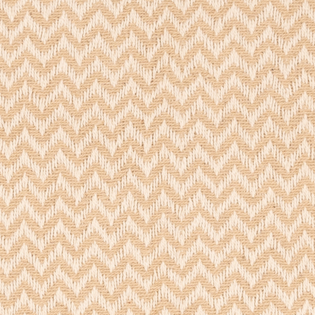 Set Of Two 30" X 30" Tan Chevron Zippered 100% Cotton Throw Pillow