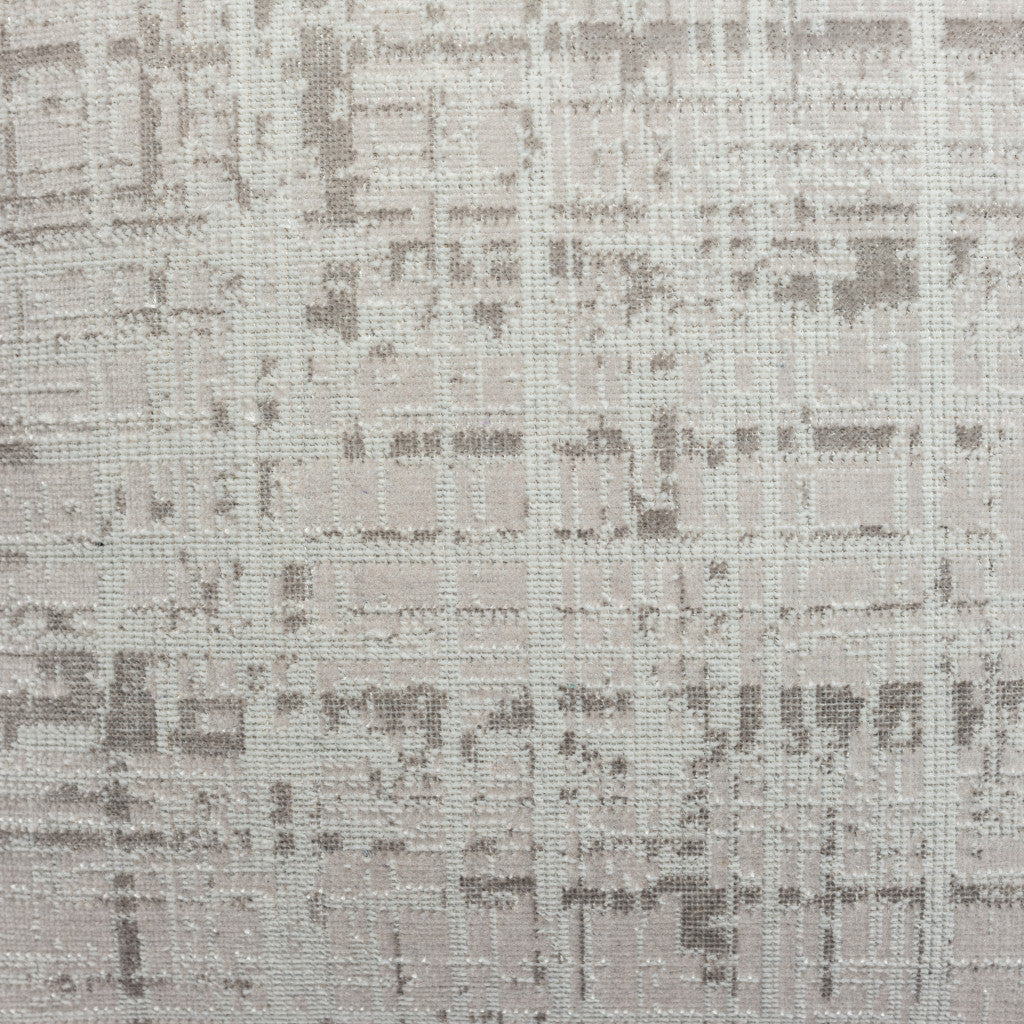 Set Of Two 20" X 20" Gray Abstract Zippered Polyester Throw Pillow