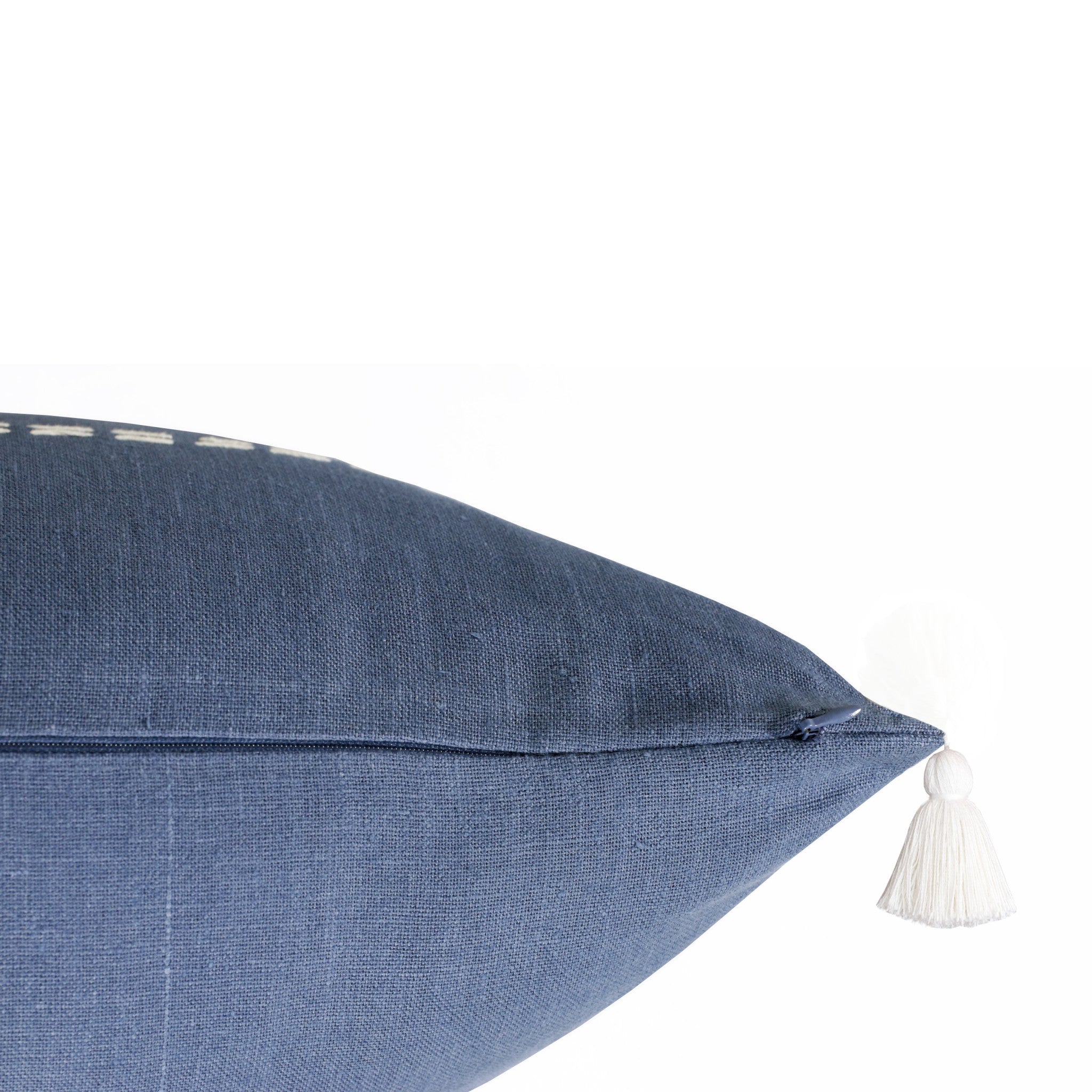 兩件套 20 英寸 X 20 英寸灰色條紋拉鍊亞麻抱枕