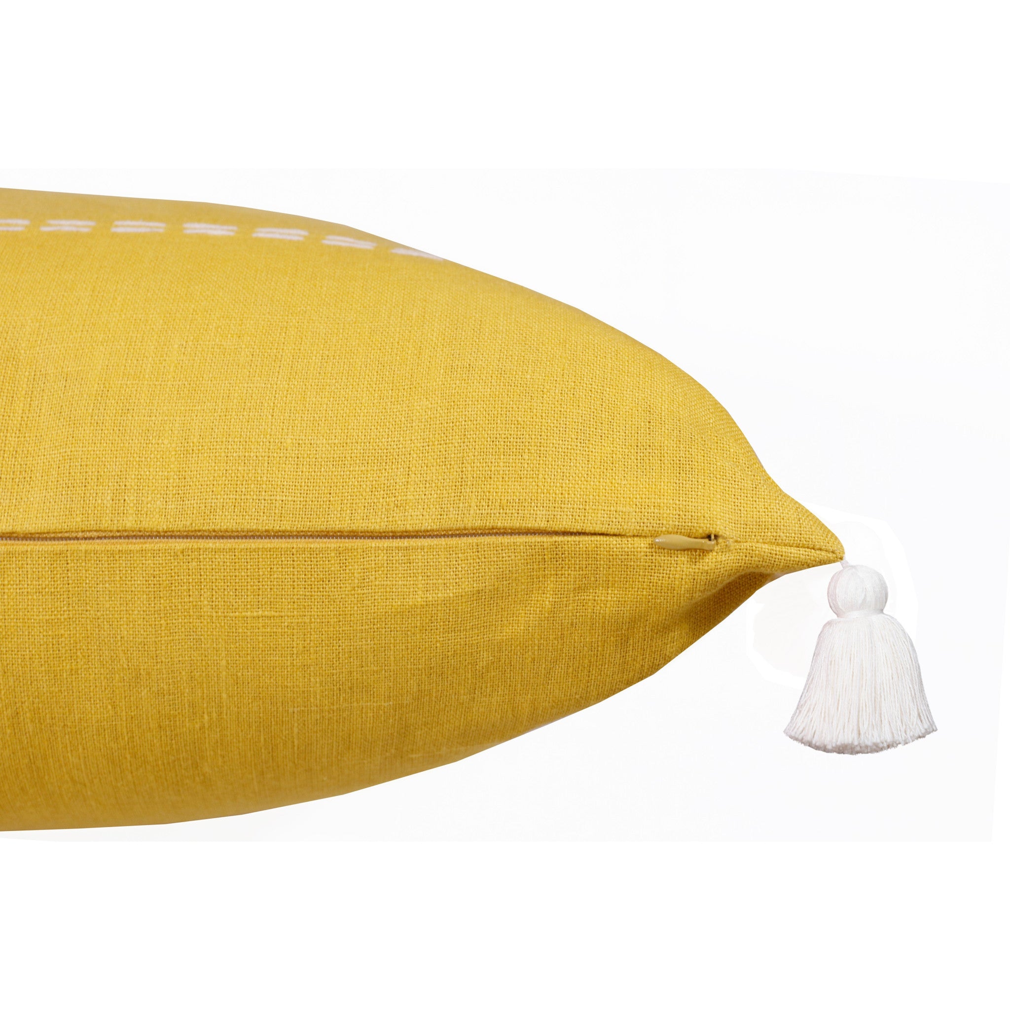 兩件套 20 英寸 X 20 英寸灰色條紋拉鍊亞麻抱枕