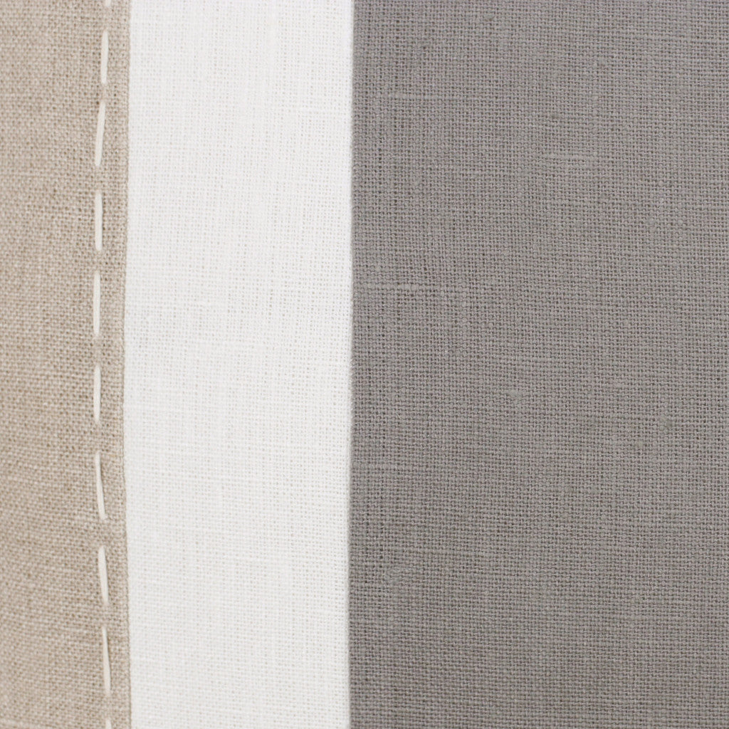 兩件套 20 英寸 X 20 英寸橙色條紋拉鍊亞麻抱枕