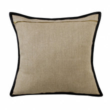 Tan Solid Color Zippered Linen Throw Pillow Set Of Two - 20