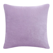 Purple Solid Color Zippered 100% Cotton Throw Pillow Set Of Two - 20