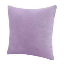Purple Solid Color Zippered 100% Cotton Throw Pillow Set Of Two - 20