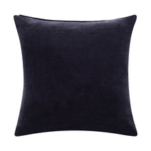 Purple Solid Color Zippered 100% Cotton Throw Pillow Set Of Two - 20