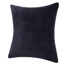 Purple Solid Color Zippered 100% Cotton Throw Pillow Set Of Two - 20