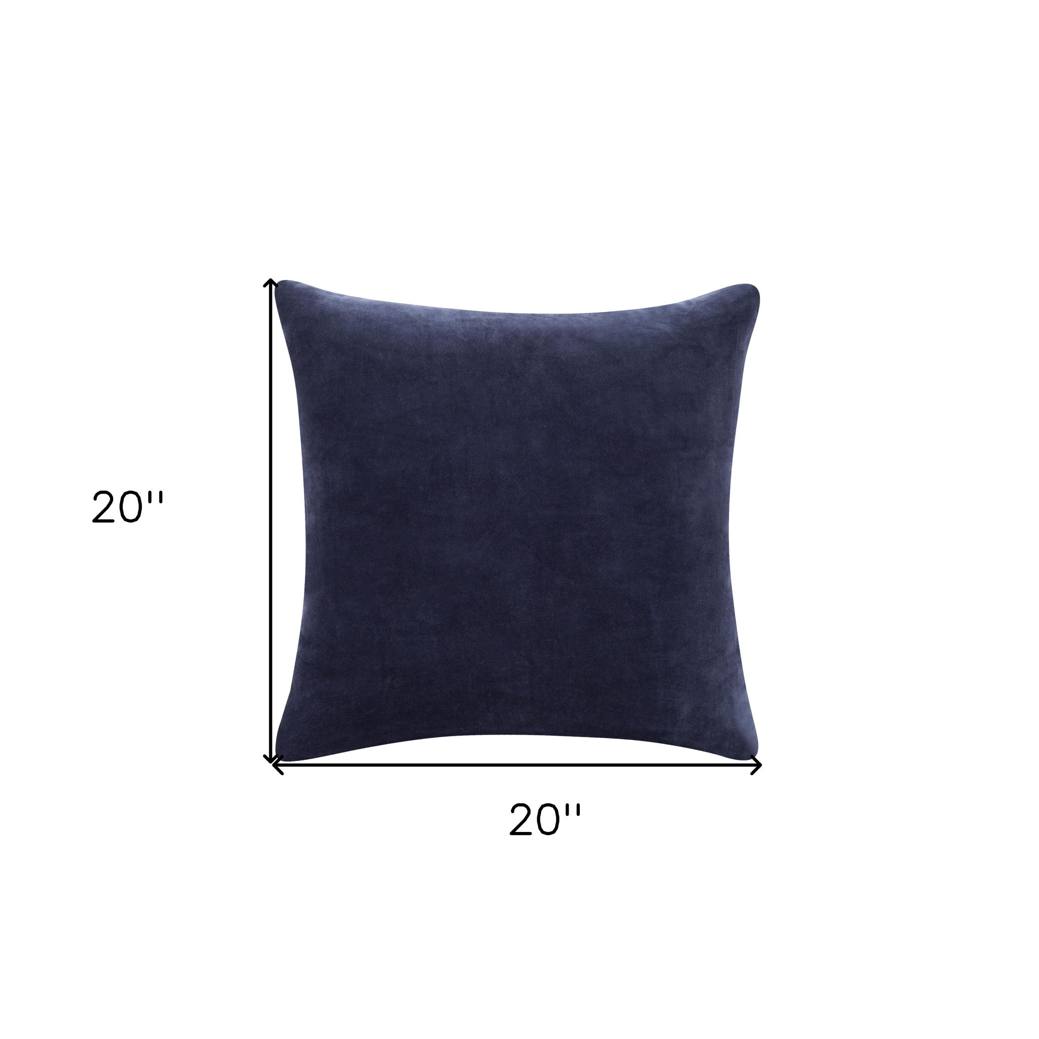 Purple Solid Color Zippered 100% Cotton Throw Pillow Set Of Two - 20" x 20"