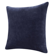 Purple Solid Color Zippered 100% Cotton Throw Pillow Set Of Two - 20