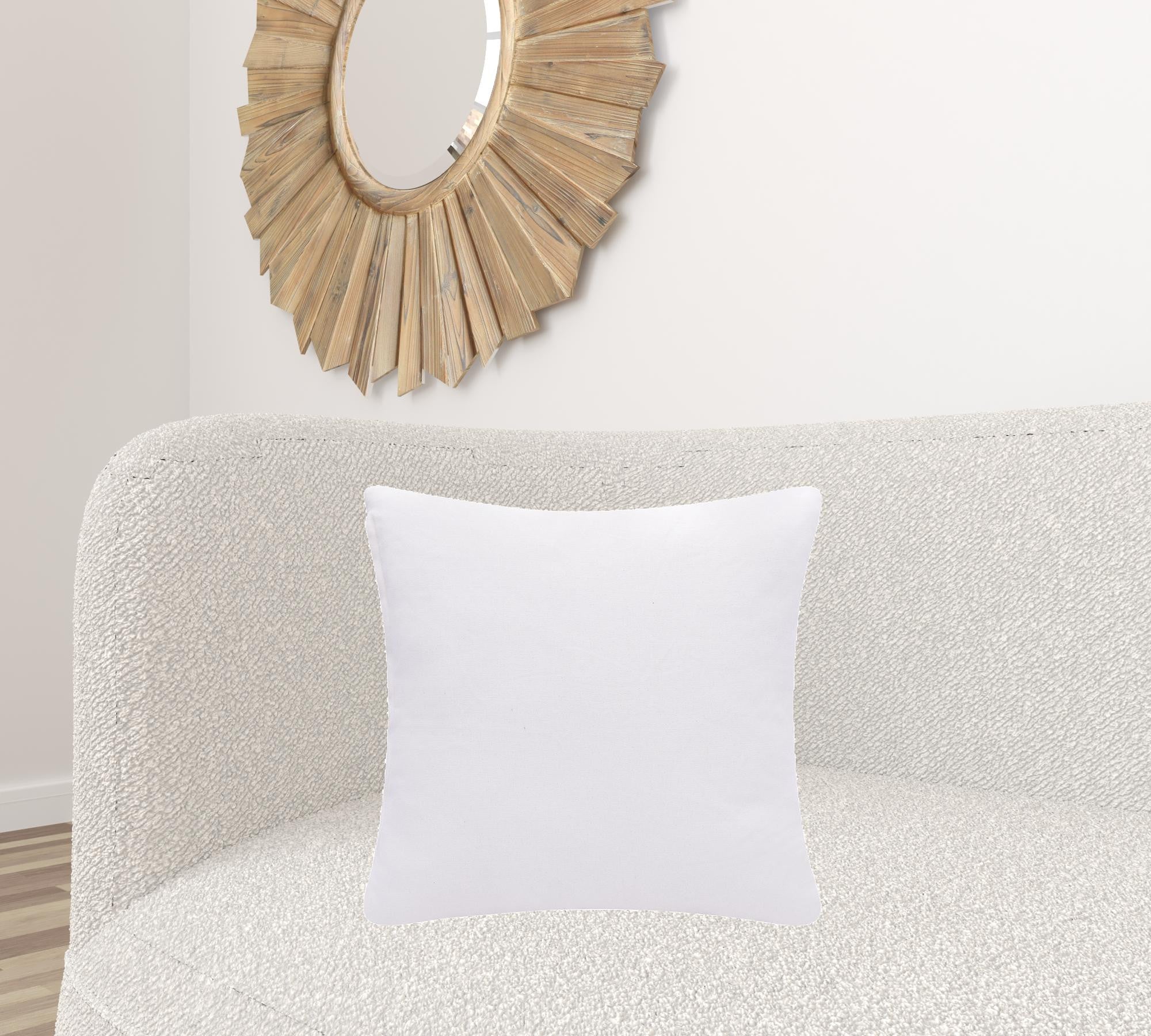 兩件套 20" X 20" 黑鑽拉鍊 100% 純棉抱枕