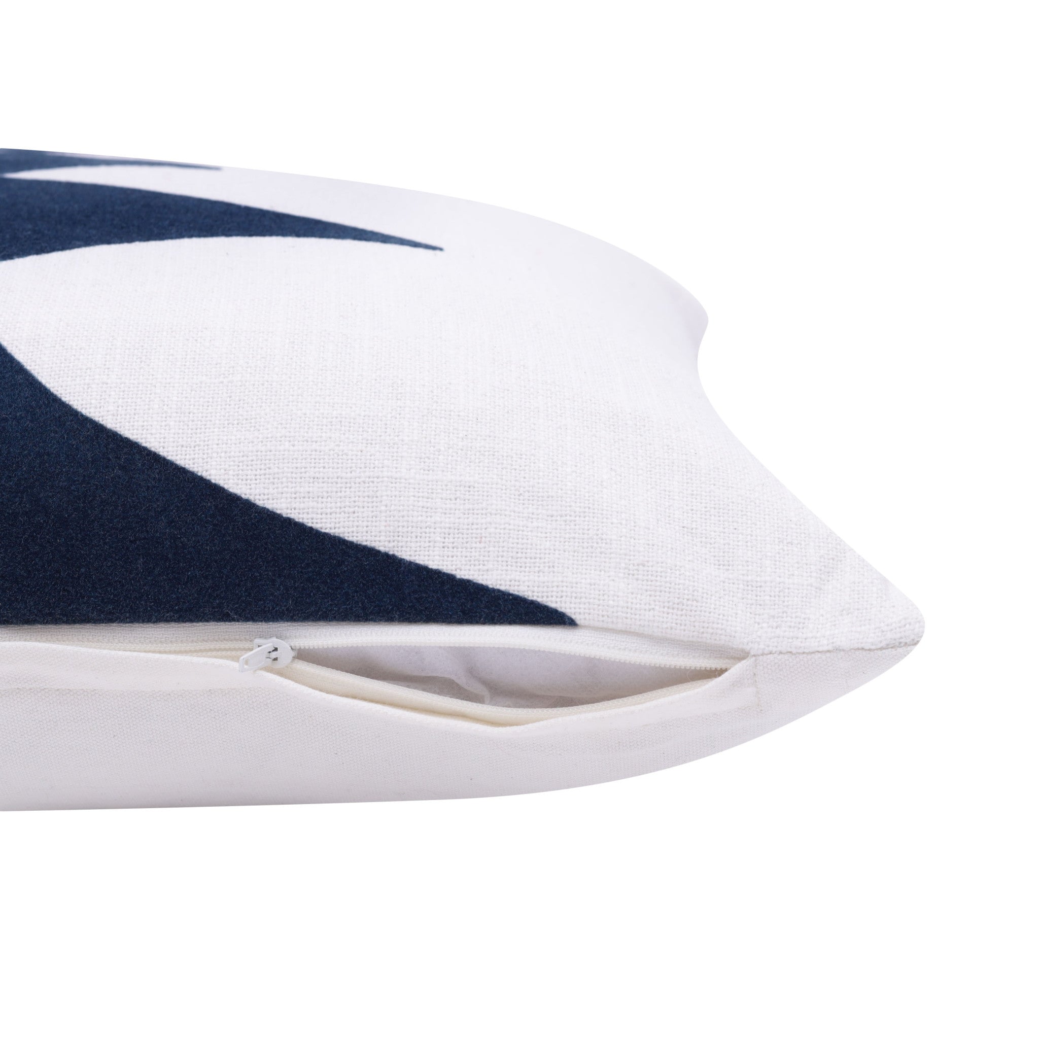 兩件套 20" X 20" 黑鑽拉鍊 100% 純棉抱枕