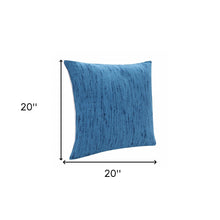 Black Solid Color Zippered Linen Throw Pillow Set Of Two - 20