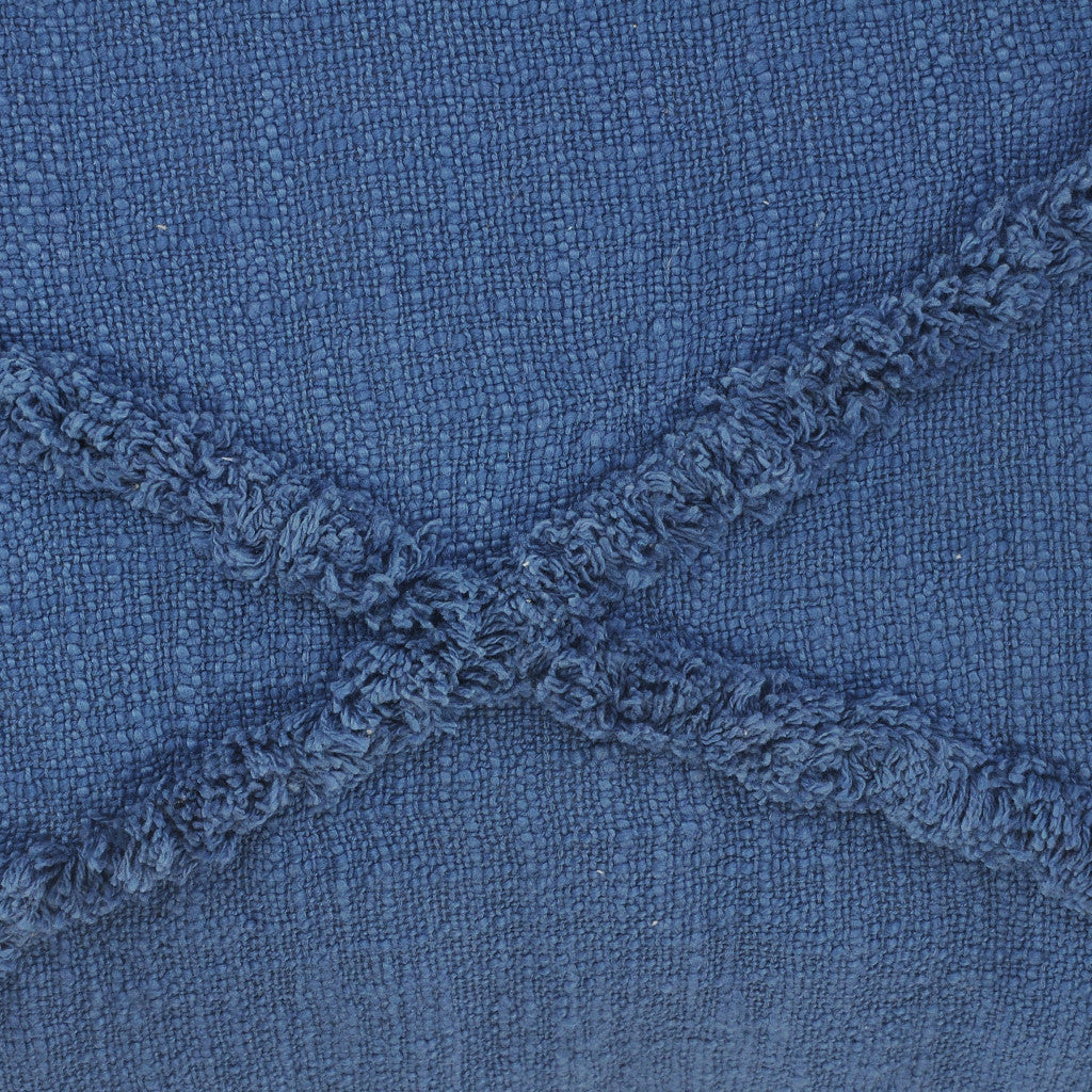 兩件套 20" X 20" 藍鑽拉鍊 100% 純棉抱枕