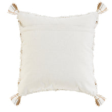 White Geometric Zippered 100% Cotton Throw Pillow Set Of Two 20