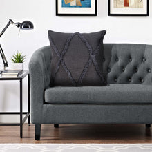 Gray Geometric Zippered 100% Cotton Throw Pillow Set Of Two 20