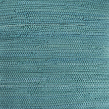 Blue Solid Color Zippered 100% Cotton Throw Pillow Set Of Two 20