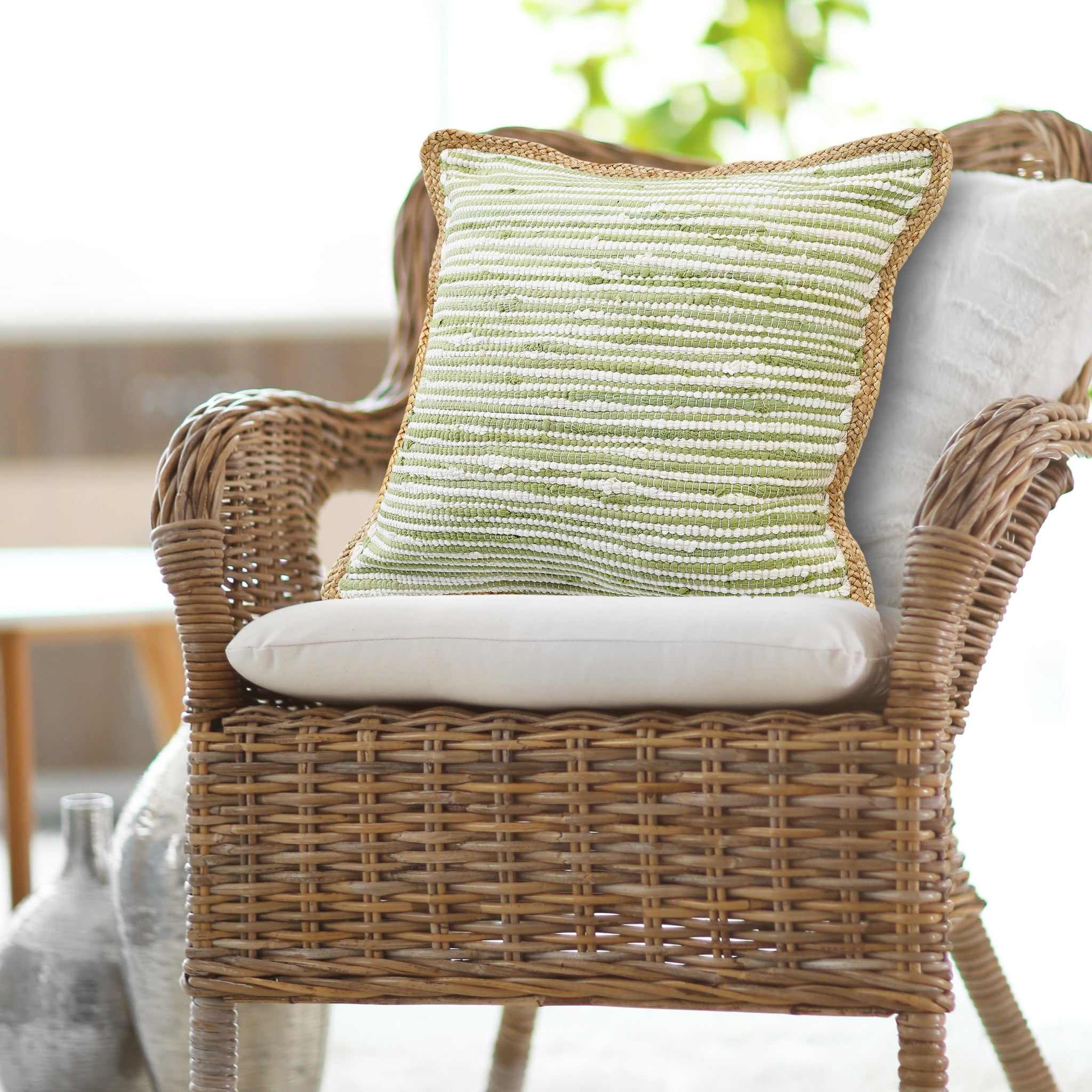 Blue Solid Color Zippered 100% Cotton Throw Pillow Set Of Two 20" X 20"