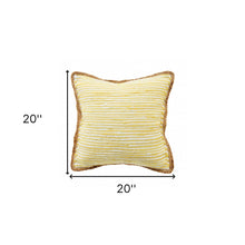 Blue Solid Color Zippered 100% Cotton Throw Pillow Set Of Two 20