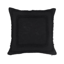 Black Geometric Zippered 100% Cotton Throw Pillow Set Of Two 20