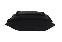 Black Geometric Zippered 100% Cotton Throw Pillow Set Of Two 20