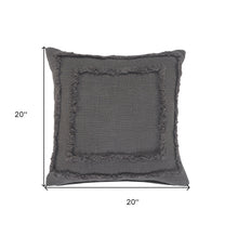 Black Geometric Zippered 100% Cotton Throw Pillow Set Of Two 20