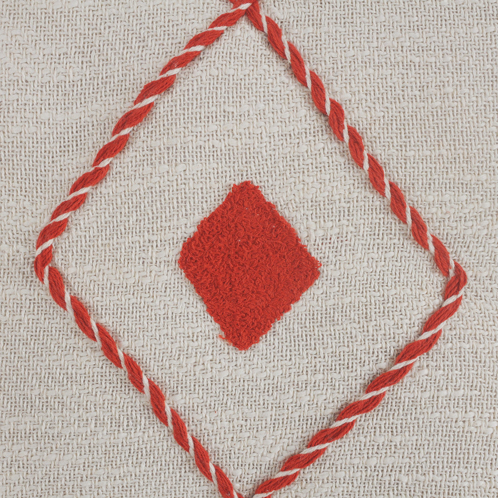 Set Of Two 20" X 20" Pink Coastal Zippered 100% Cotton Throw Pillow