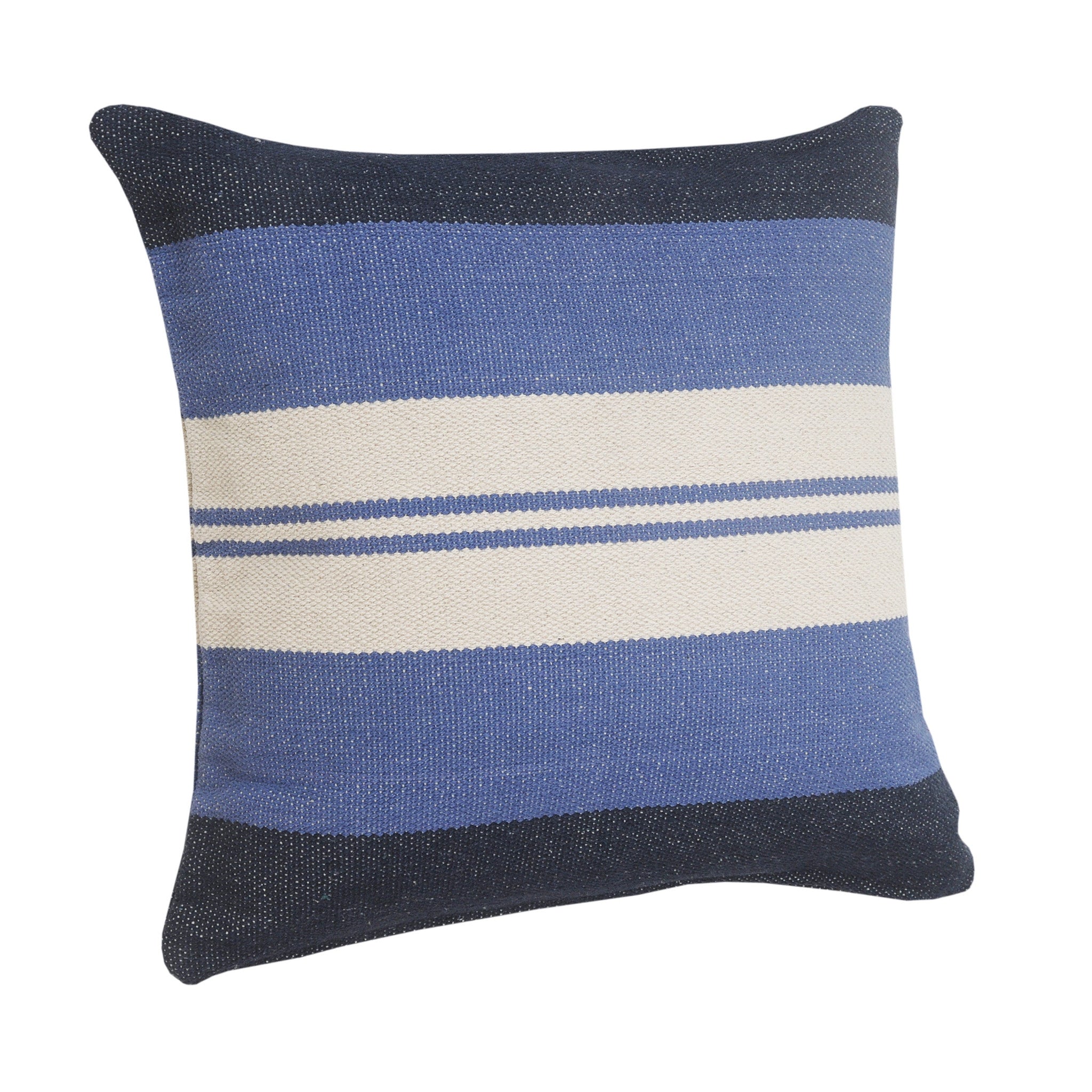Set Of Two 22" X 22" Blue Coastal Zippered 100% Cotton Throw Pillow